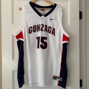 AUTHENTIC Nike White Gonzaga Jersey size XL